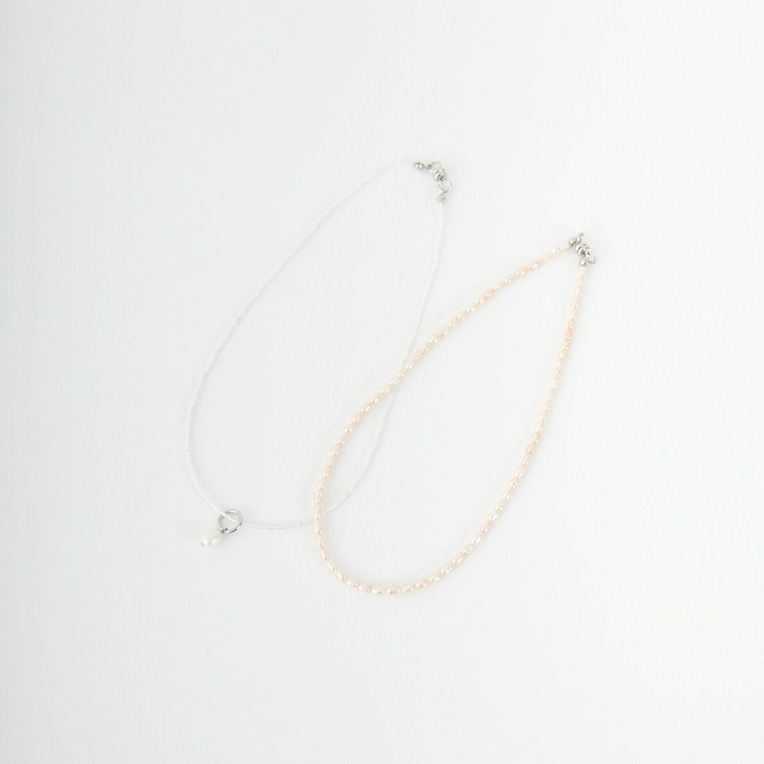 STELLA CIFFON [ステラシフォン] 淡水パールコンビネーションネックレス [AST3-26N10] 00 SILVER