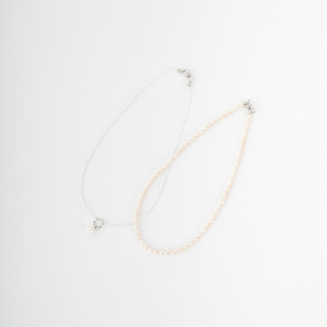 STELLA CIFFON [ステラシフォン] 淡水パールコンビネーションネックレス [AST3-26N10] 00 SILVER