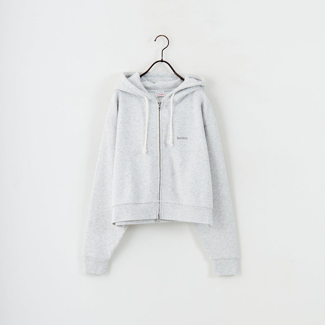 Health knit [ヘルスニット] 別注 ショート丈 クラシックスウェットジップパーカー [HR25F-L270IN-JF] H.GRAY