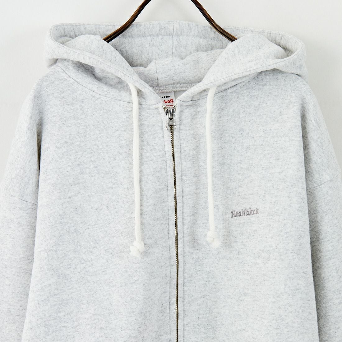Health knit [ヘルスニット] 別注 ショート丈 クラシックスウェットジップパーカー [HR25F-L270IN-JF] H.GRAY