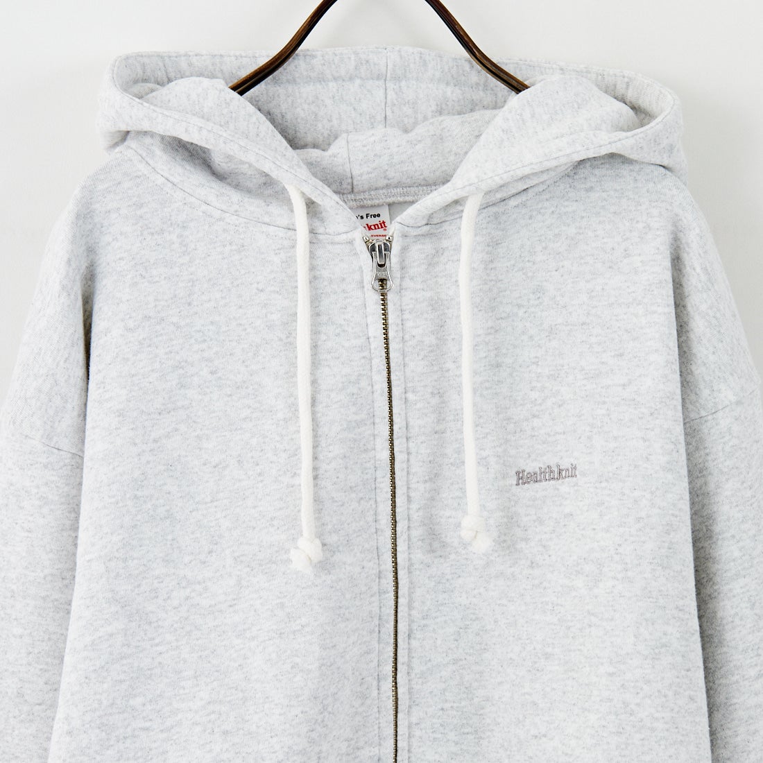 Health knit [ヘルスニット] 別注 ショート丈 クラシックスウェットジップパーカー [HR25F-L270IN-JF] H.GRAY