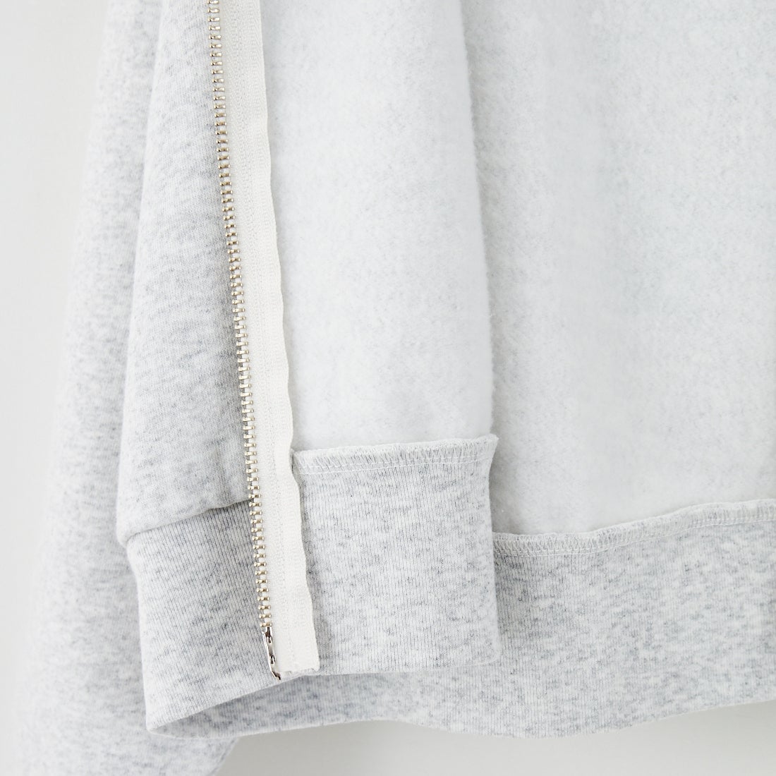 Health knit [ヘルスニット] 別注 ショート丈 クラシックスウェットジップパーカー [HR25F-L270IN-JF] H.GRAY