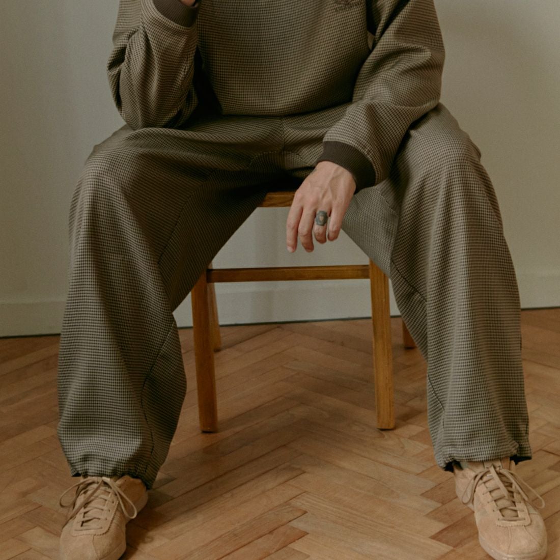 UMBRO [アンブロ] 別注 ワンポイント刺繍ロゴ トラックパンツ [KBT126-NK-PT2-MS-JF] CHECK