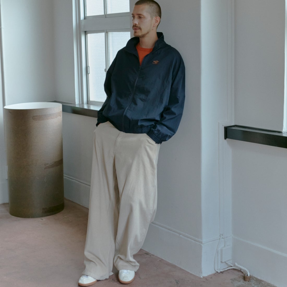 UMBRO [アンブロ] 別注 ナイロントラックブルゾン [KBT126-NK-JK1-MS-JF] NAVY