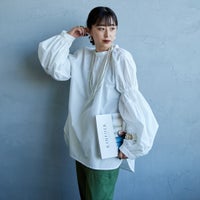 WHITE&&モデル身長：150cm 着用サイズ：F&&