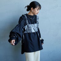 BLACK&&モデル身長：150cm 着用サイズ：F&&