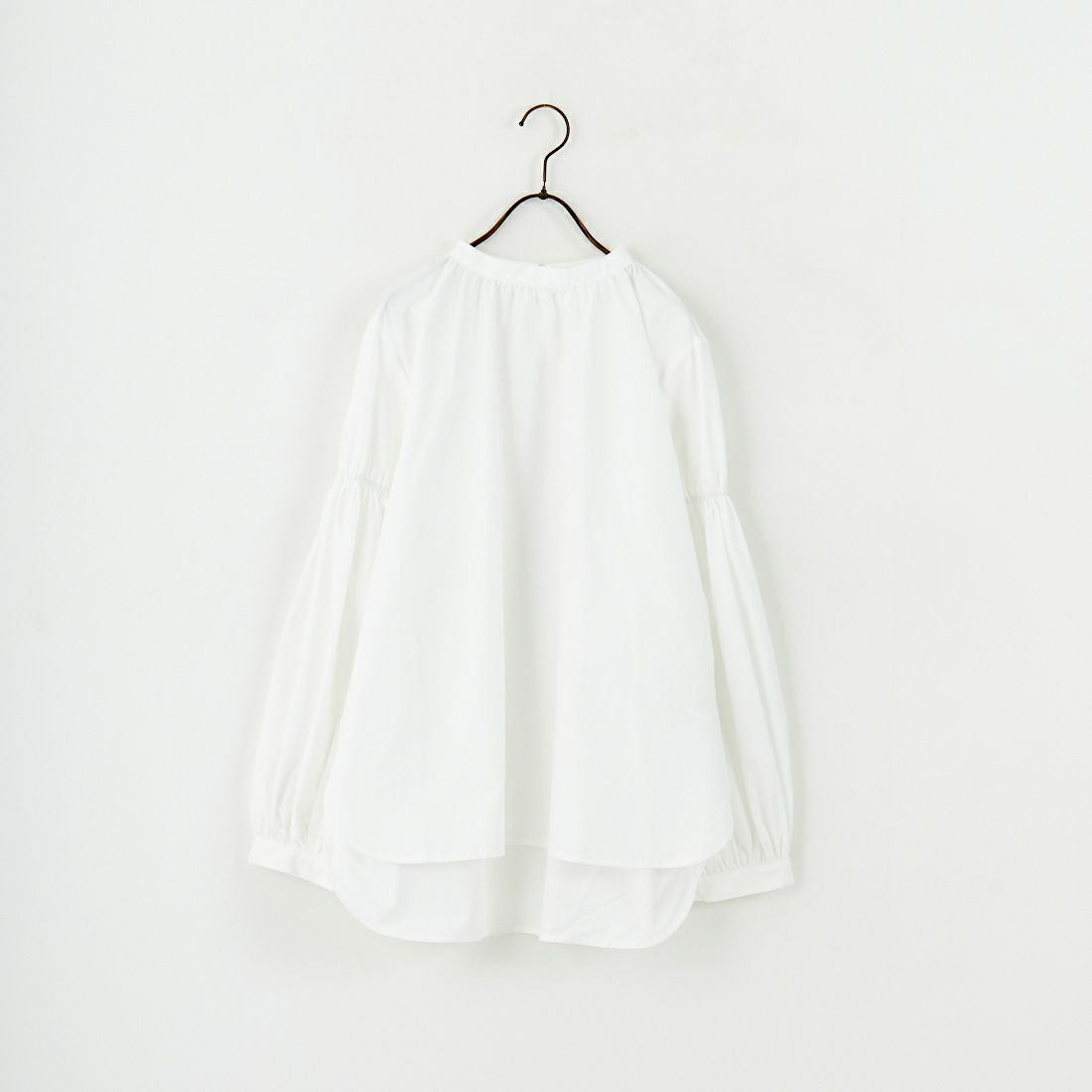 USINE [ユジーヌ] 袖ボリュームチュニックブラウス [IN2-SH-5] WHITE