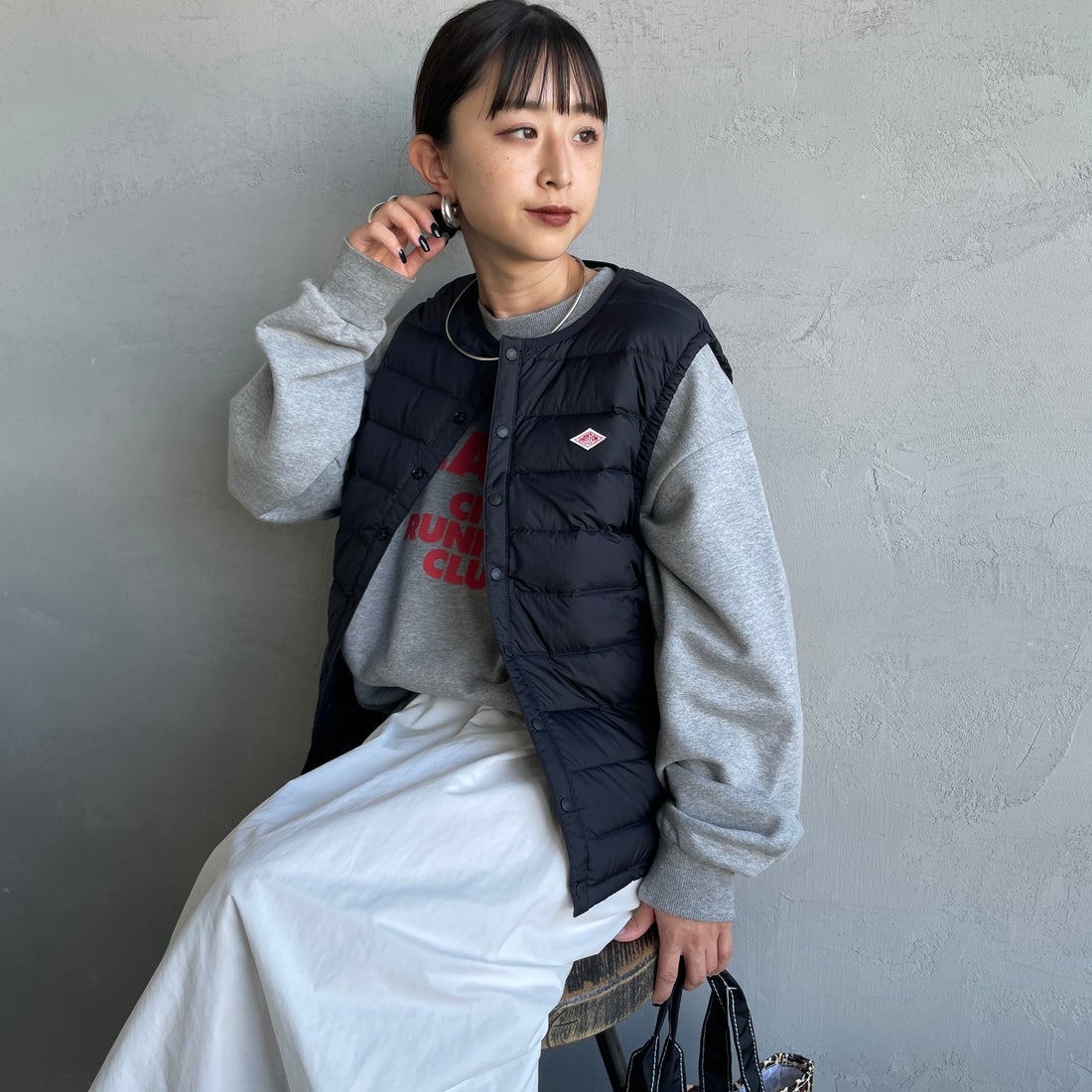 BLACK&&モデル身長：150cm 着用サイズ：S&&