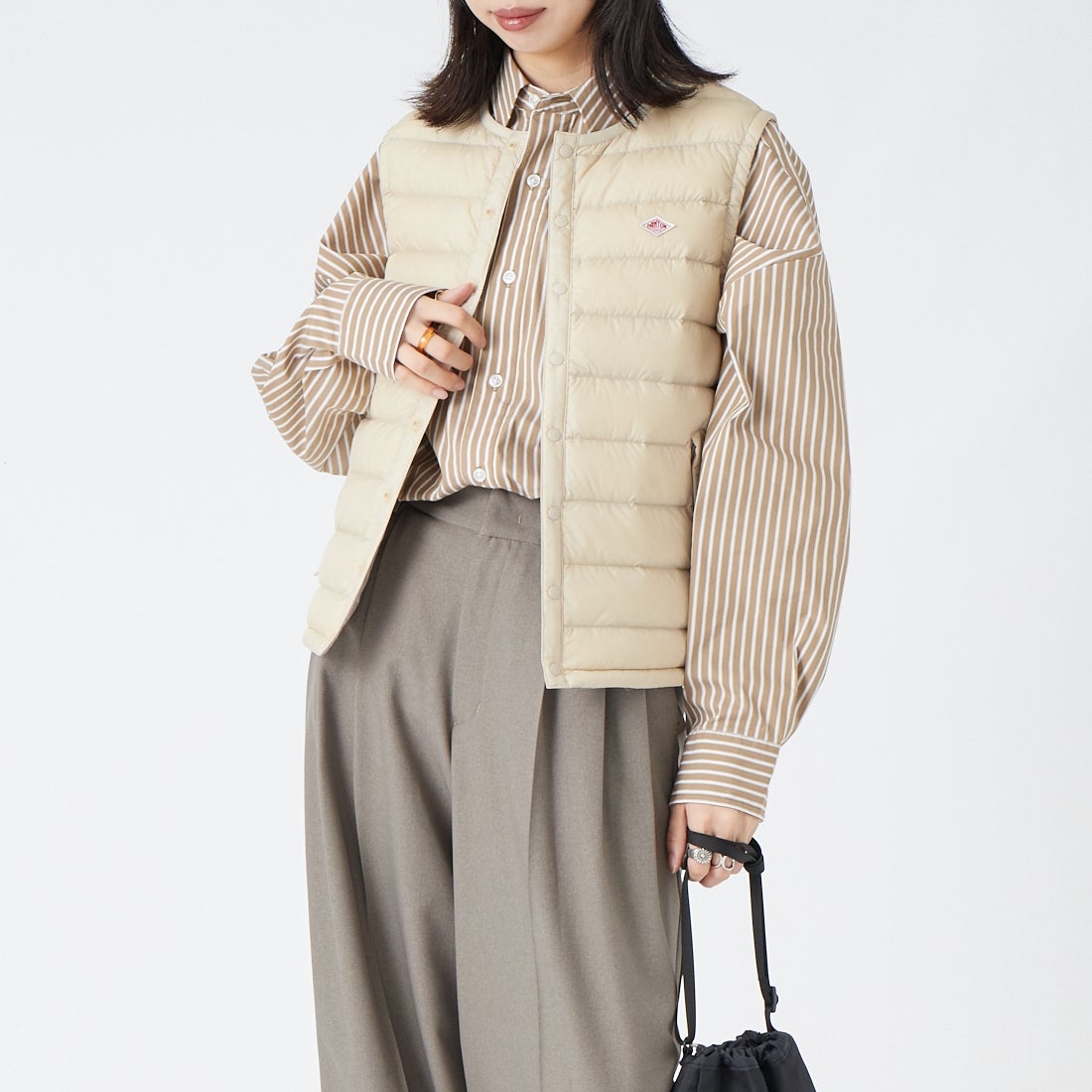 OYSTER WHI&&モデル身長：162cm 着用サイズ：S&&