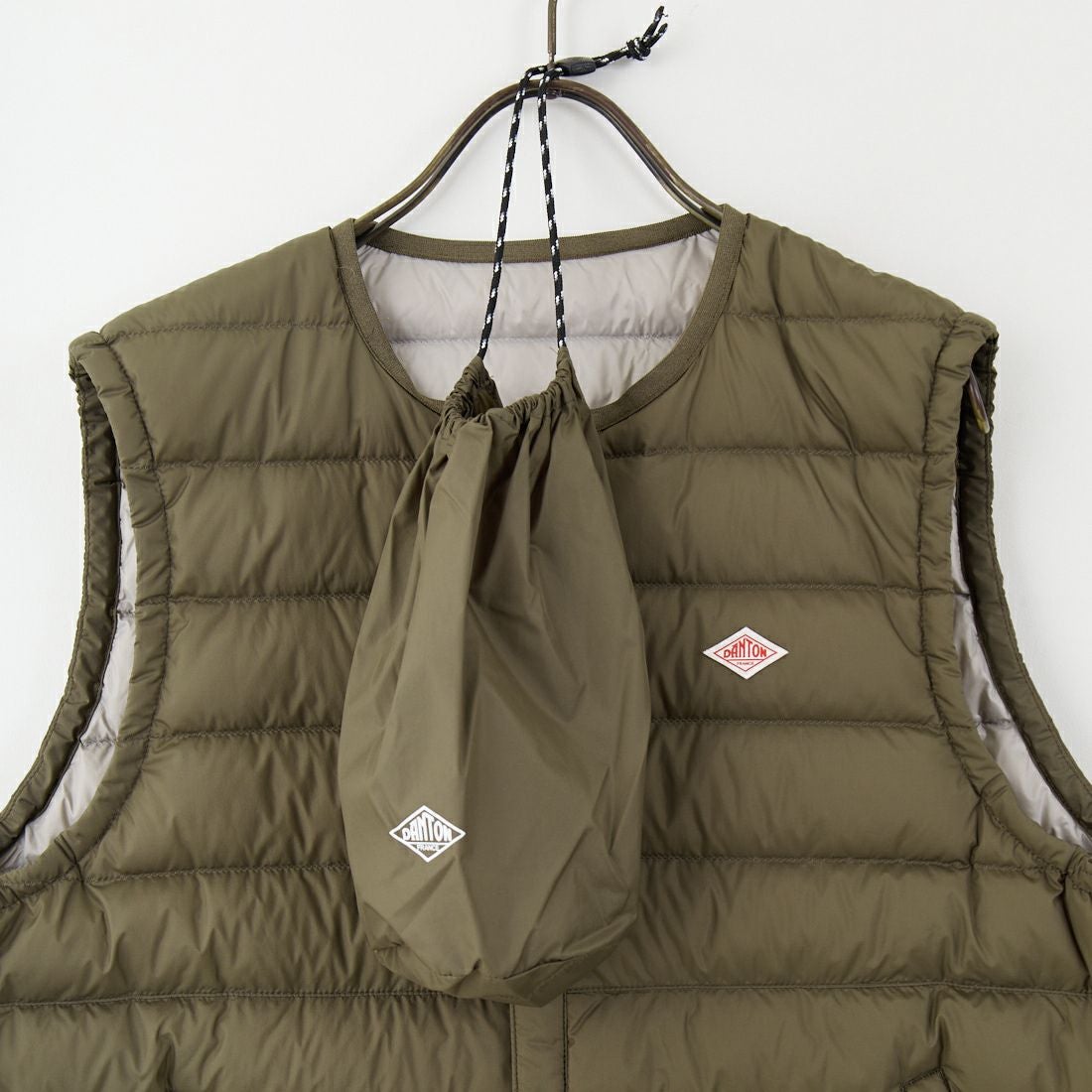 DANTON [ダントン] インナーダウン クルーネックベスト [DT-A0002RRT] OLIVE