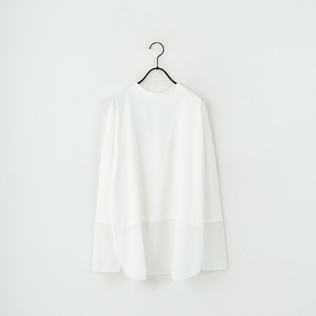 Maison de L'allure [メゾン ドゥ ラリュール] シアーレイヤード 裾ラウンドプルオーバー [M25132008] 02 OFF