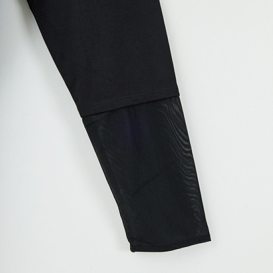 Maison de L'allure [メゾン ドゥ ラリュール] シアーレイヤード 裾ラウンドプルオーバー [M25132008] 09 BLACK