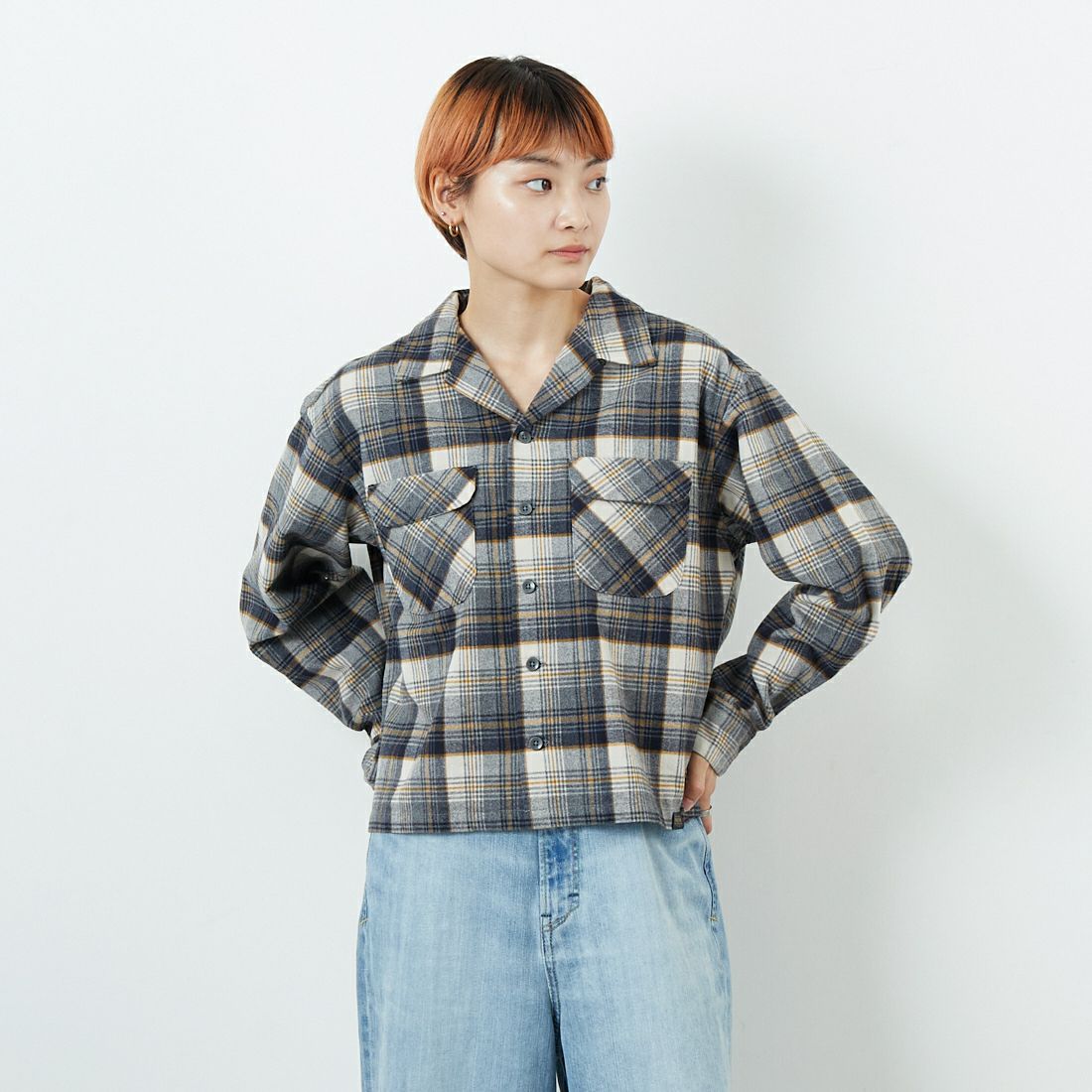 28 OFF/MUS&&モデル身長：160cm 着用サイズ：S&&