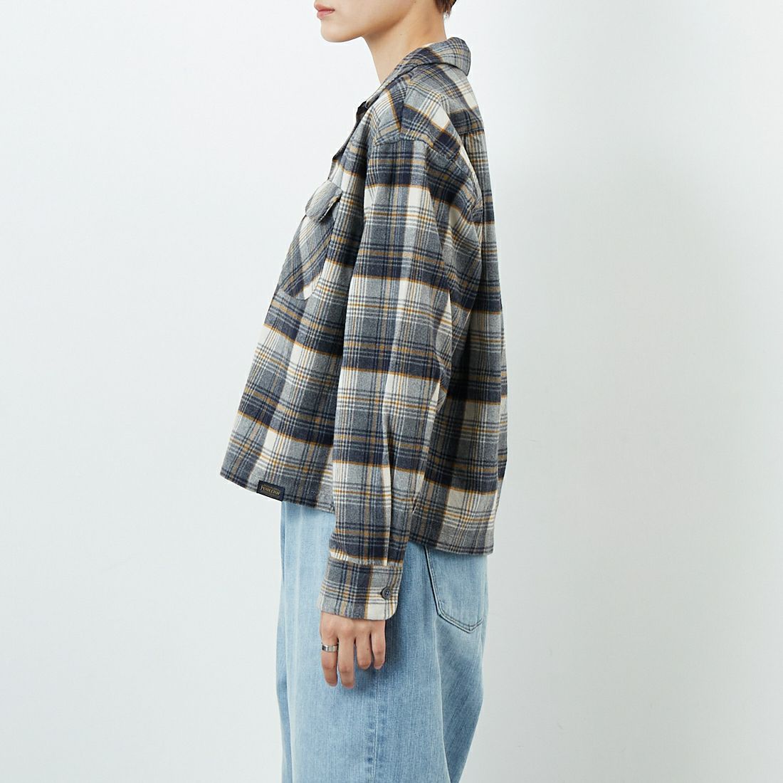 PENDLETON [ペンドルトン] オープンカラーシャツ [5475-1100] 28 OFF/MUS &&モデル身長：160cm 着用サイズ：S&&