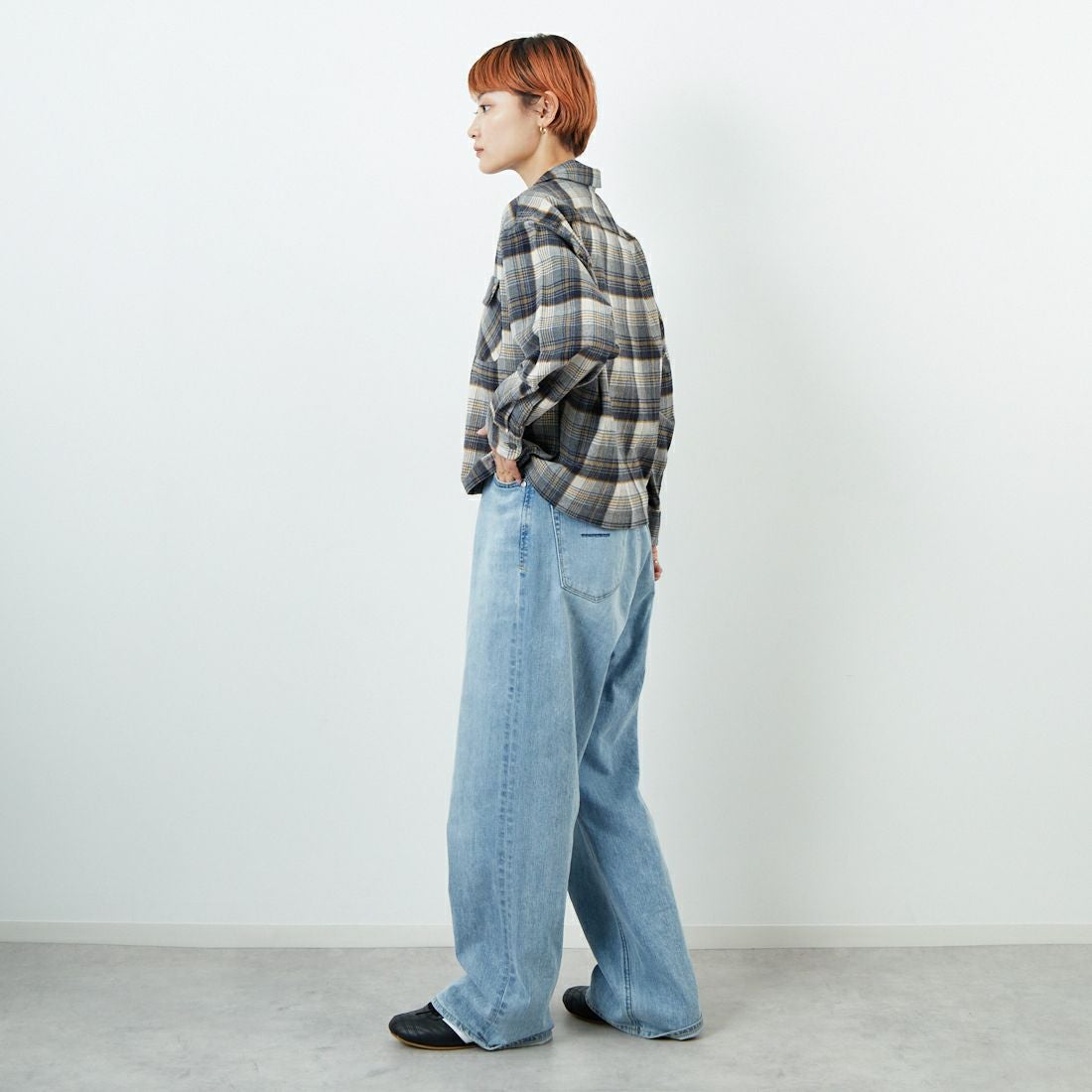 PENDLETON [ペンドルトン] オープンカラーシャツ [5475-1100] 28 OFF/MUS &&モデル身長：160cm 着用サイズ：S&&