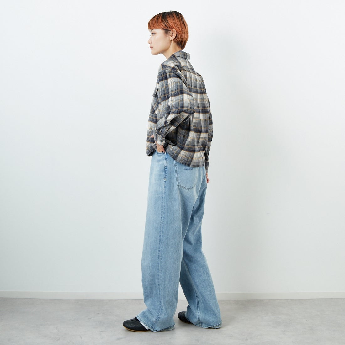 PENDLETON [ペンドルトン] オープンカラーシャツ [5475-1100] 28 OFF/MUS &&モデル身長：160cm 着用サイズ：S&&