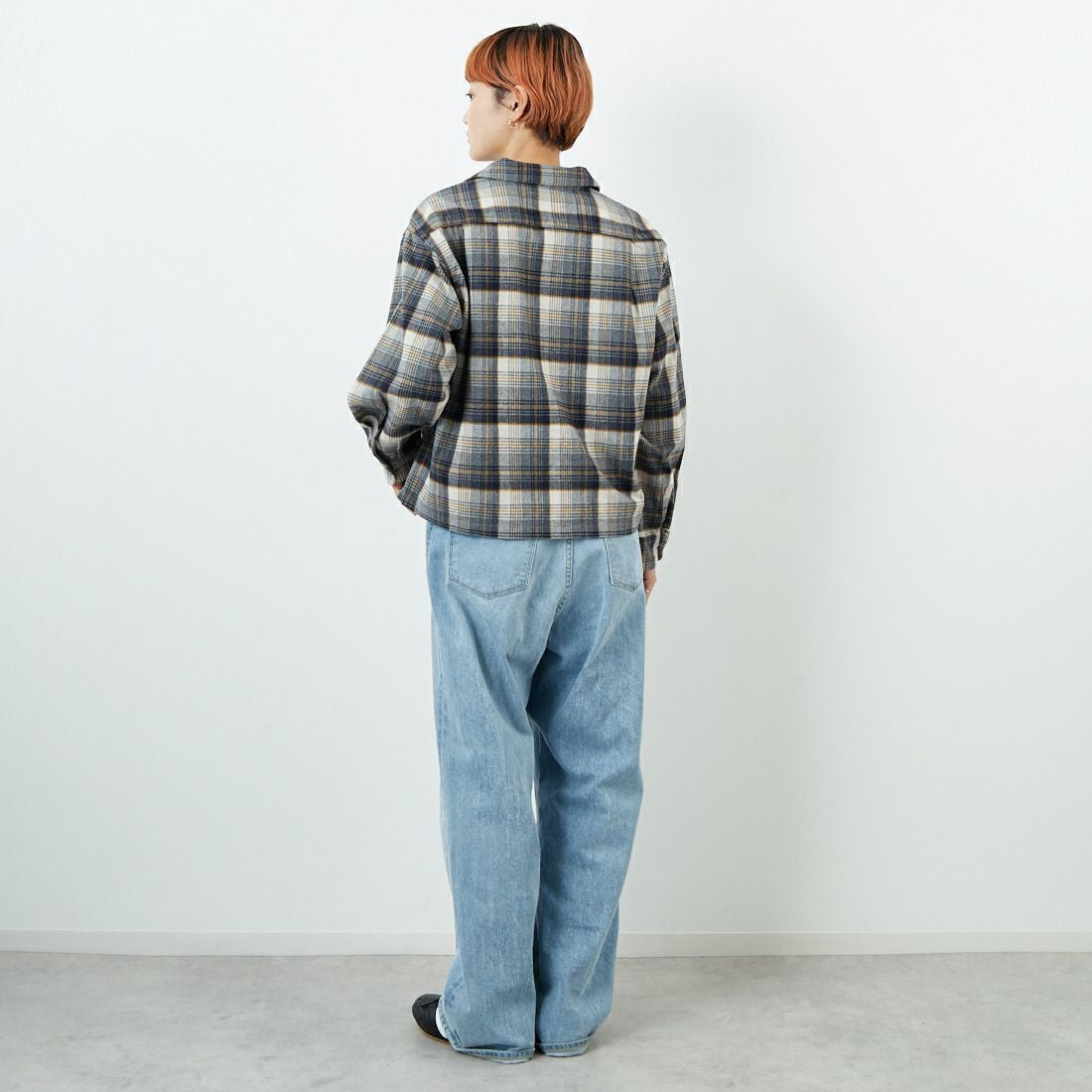 PENDLETON [ペンドルトン] オープンカラーシャツ [5475-1100] 28 OFF/MUS &&モデル身長：160cm 着用サイズ：S&&