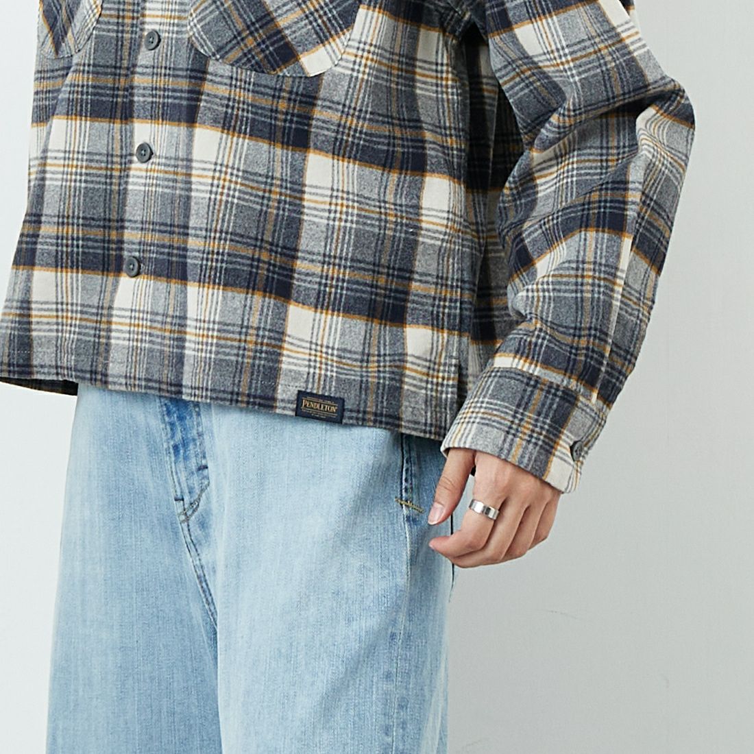 PENDLETON [ペンドルトン] オープンカラーシャツ [5475-1100] 28 OFF/MUS &&モデル身長：160cm 着用サイズ：S&&