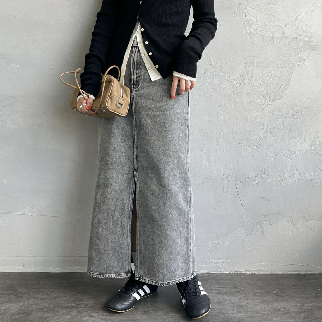 ACID BLACK&&モデル身長：160cm 着用サイズ：XS&&