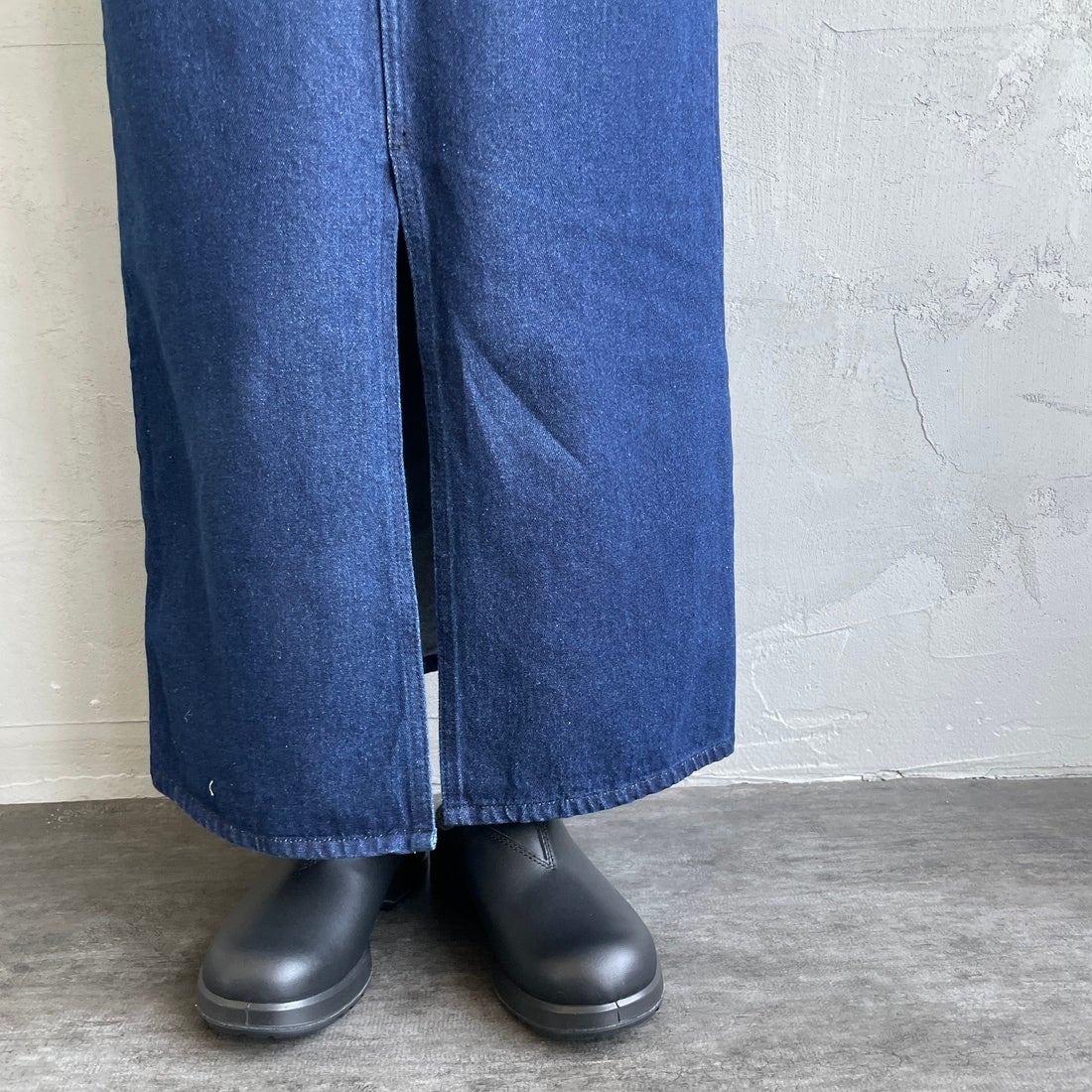 Jeans Factory Clothes [ジーンズファクトリークローズ] コットンデニムナロースカート [JFC-254-066] ONE WASH	&&モデル身長：158cm 着用サイズ：S&&