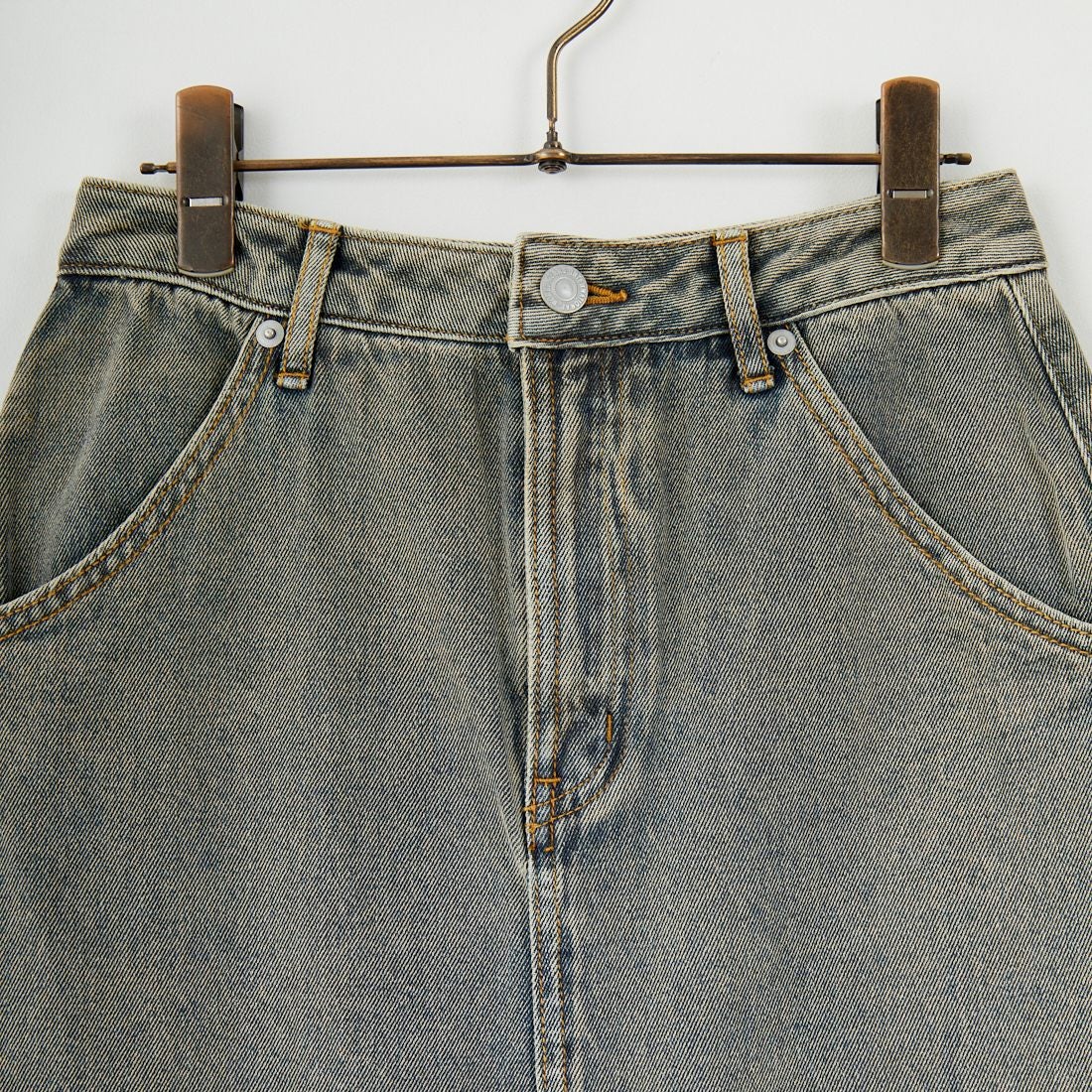 Jeans Factory Clothes [ジーンズファクトリークローズ] コットンデニムナロースカート [JFC-254-066] T.ACID BLU