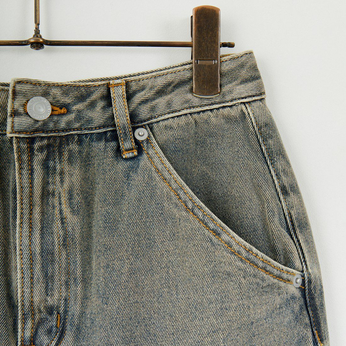 Jeans Factory Clothes [ジーンズファクトリークローズ] コットンデニムナロースカート [JFC-254-066] T.ACID BLU