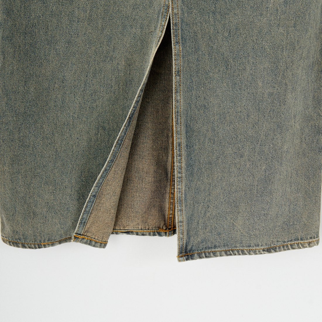 Jeans Factory Clothes [ジーンズファクトリークローズ] コットンデニムナロースカート [JFC-254-066] T.ACID BLU