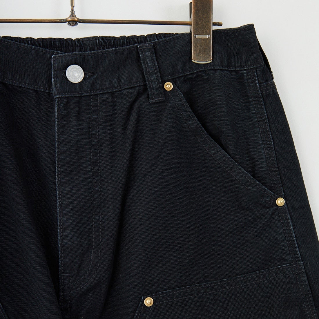 Jeans Factory Clothes [ジーンズファクトリークローズ] STANDARD ダブルニーダックカーブペインターパンツ [JFC-254-064] BLACK