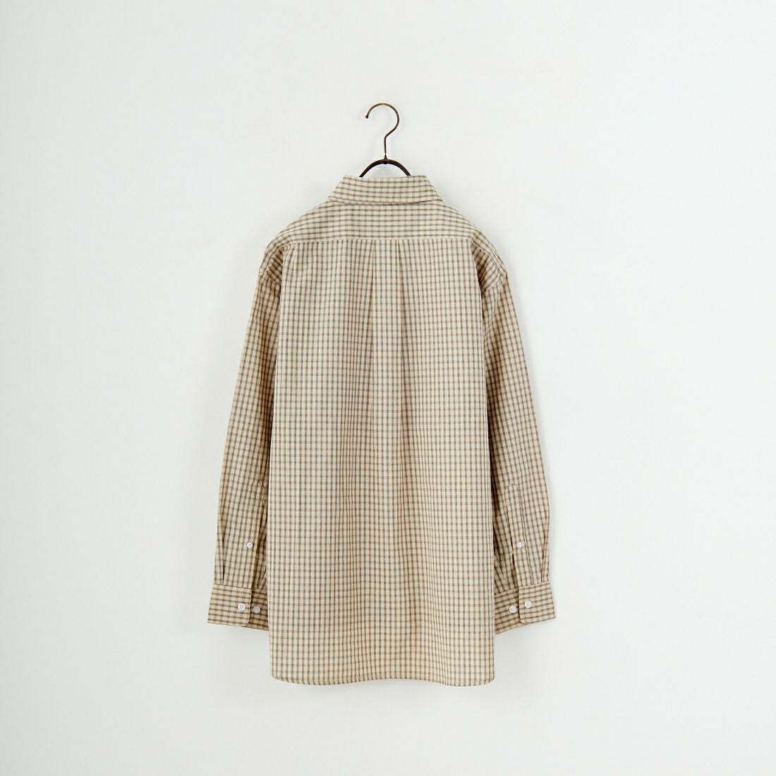 Jeans Factory Clothes [ジーンズファクトリークローズ] メンズライクオーバーサイズシャツ [JFC-253-082] BEG CHK