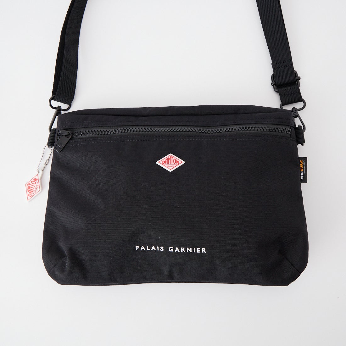 DANTON [ダントン] コーデュラキャンバス ショルダーポーチ [PALAIS-GARNIER] BLACK