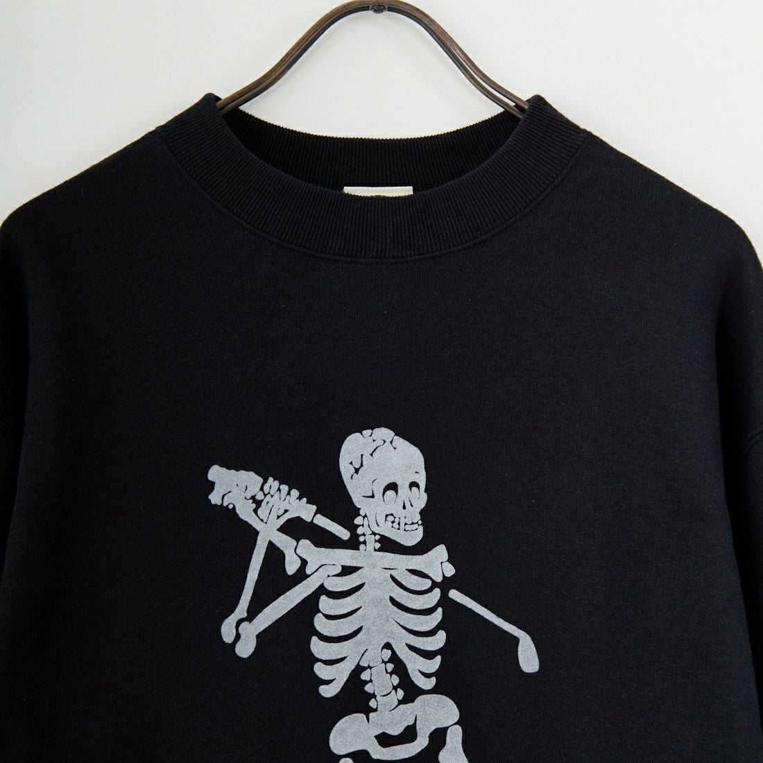 NEW VINTAGE GOLF [ニュービンテージゴルフ] スカルゴルファー クルーネックスウェット [NVG-0403] BLACK