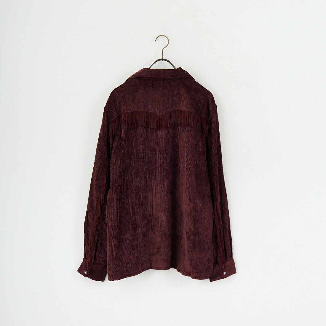 Needles [ニードルズ] フリンジオープンカラーシャツ [RW261] B BURGUNDY