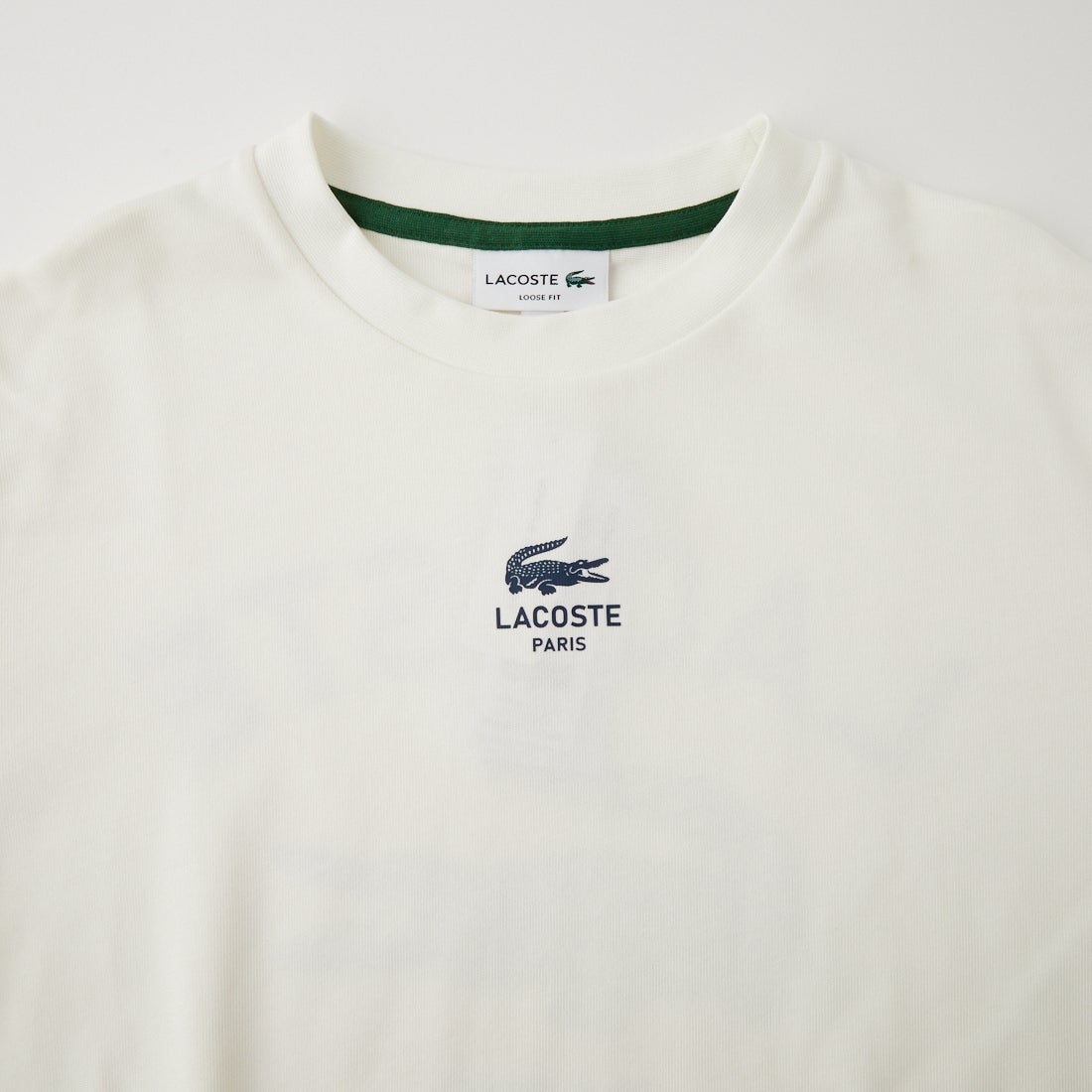 LACOSTE [ラコステ] PARISロゴ ヘビーオンスTシャツ [TH9396] 70V WHITE