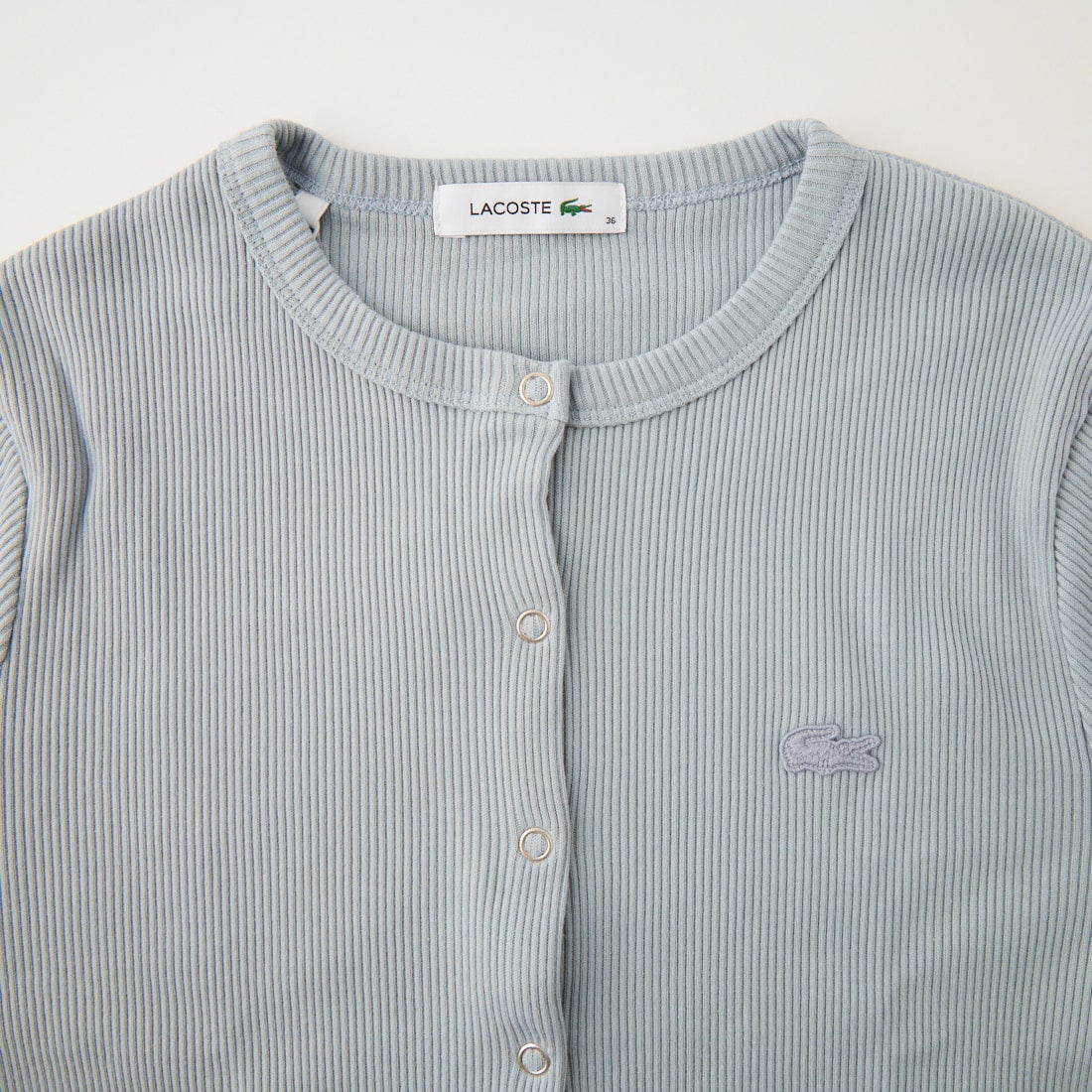 LACOSTE [ラコステ] リブジャージカーディガン [SF010] LEP SHELL