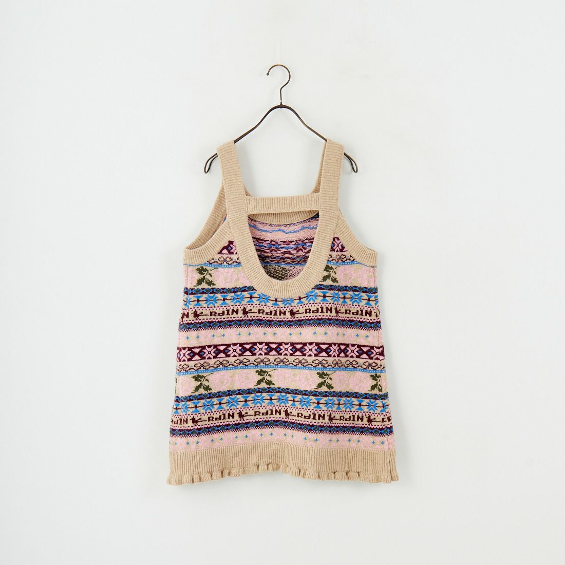 RhodolirioN [ロドリリオン] フェアアイルエプロンベスト [RV1060] A BEIGE