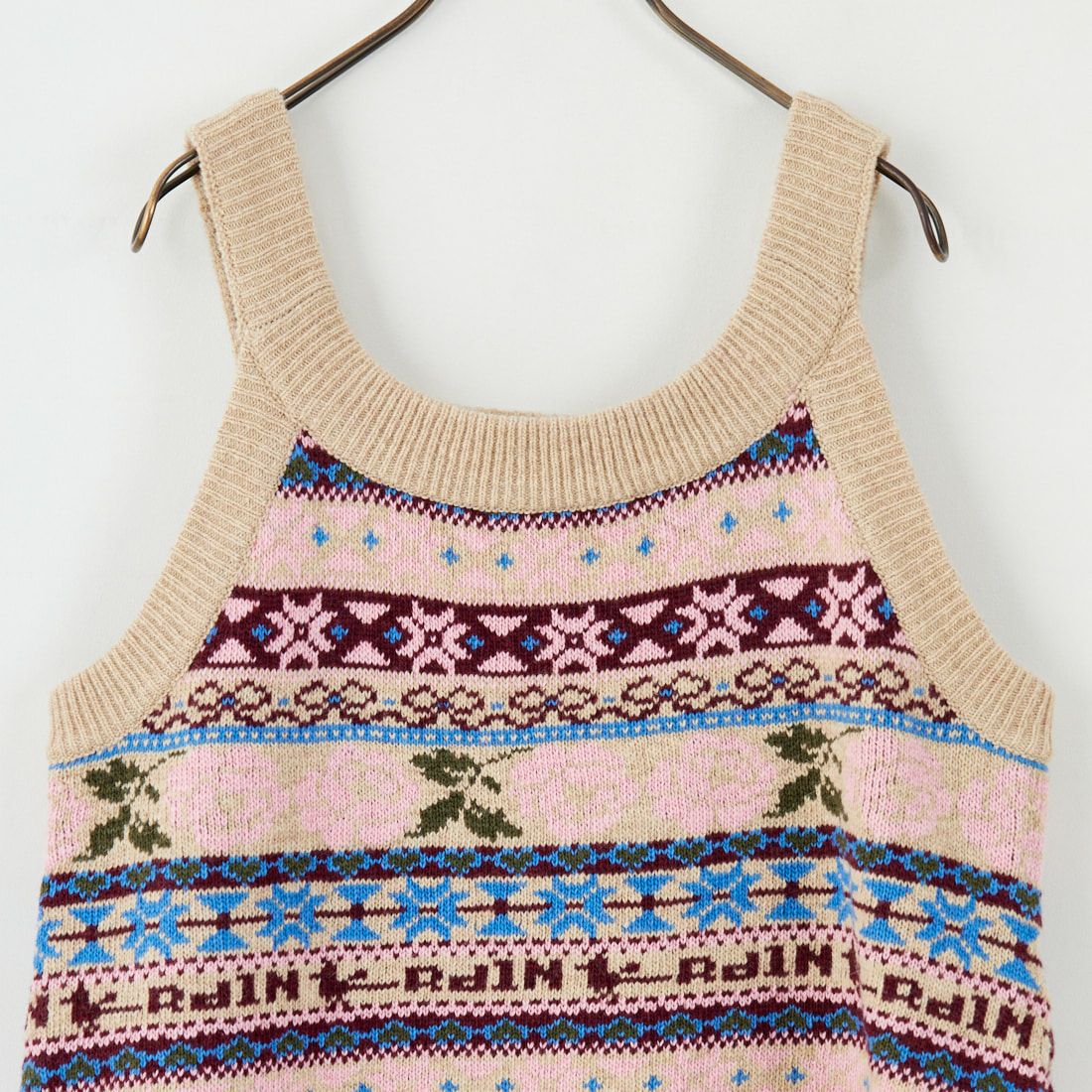 RhodolirioN [ロドリリオン] フェアアイルエプロンベスト [RV1060] A BEIGE