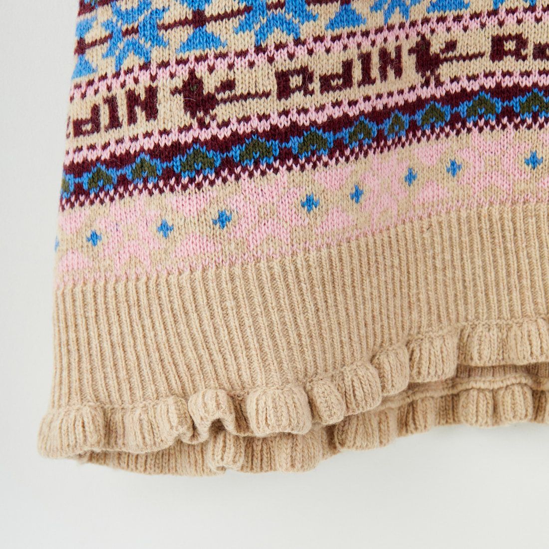 RhodolirioN [ロドリリオン] フェアアイルエプロンベスト [RV1060] A BEIGE