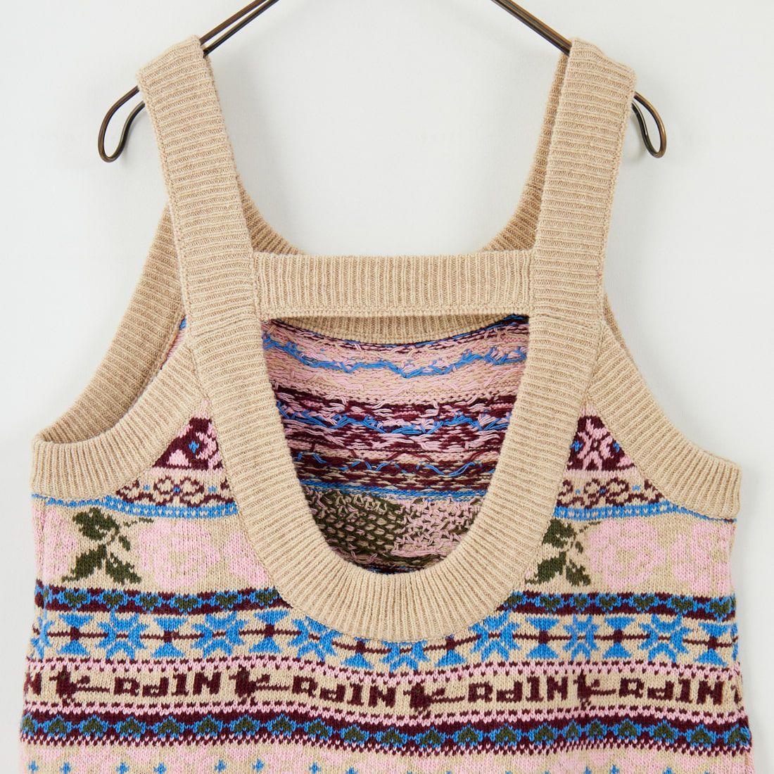 RhodolirioN [ロドリリオン] フェアアイルエプロンベスト [RV1060] A BEIGE