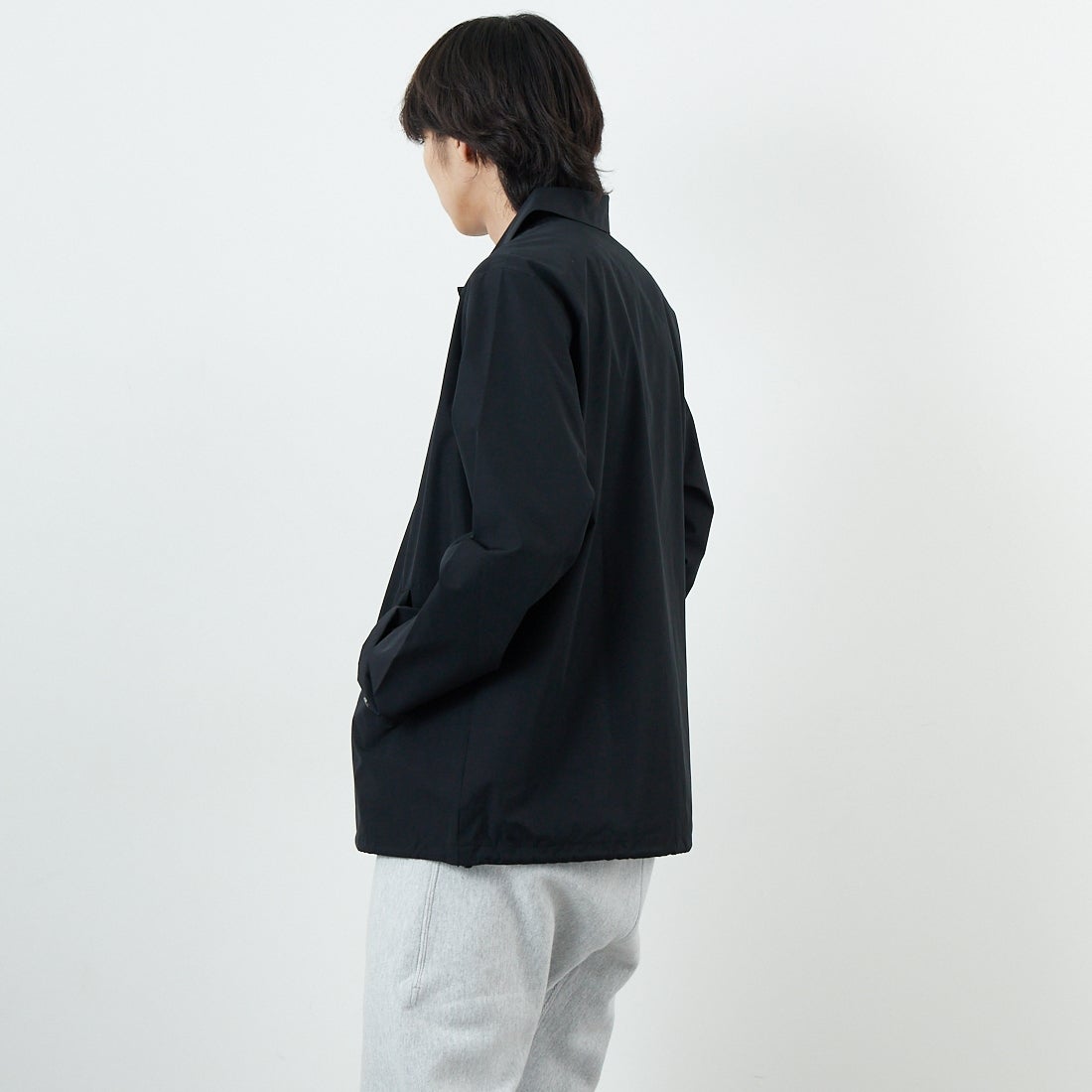 A.P.C. [アー・ペー・セー] Raymond ブルゾン [BLOUSON-RAYMOND] 99 NOIR &&モデル身長：179cm 着用サイズ：M&&