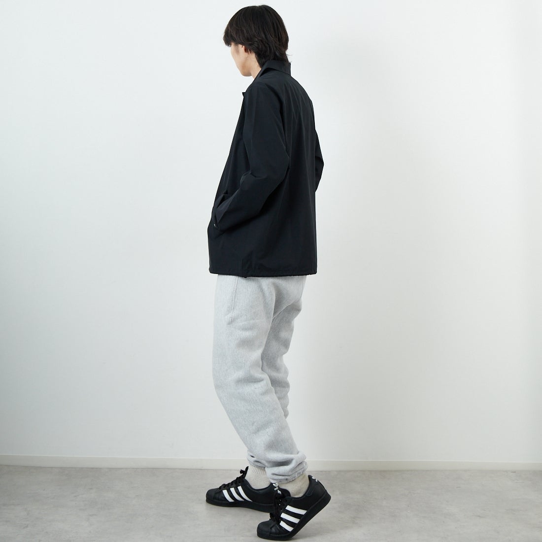 A.P.C. [アー・ペー・セー] Raymond ブルゾン [BLOUSON-RAYMOND] 99 NOIR A.P.C. [アー・ペー・セー] Raymond ブルゾン [BLOUSON-RAYMOND] 99 NOIR &&モデル身長：179cm 着用サイズ：M&&