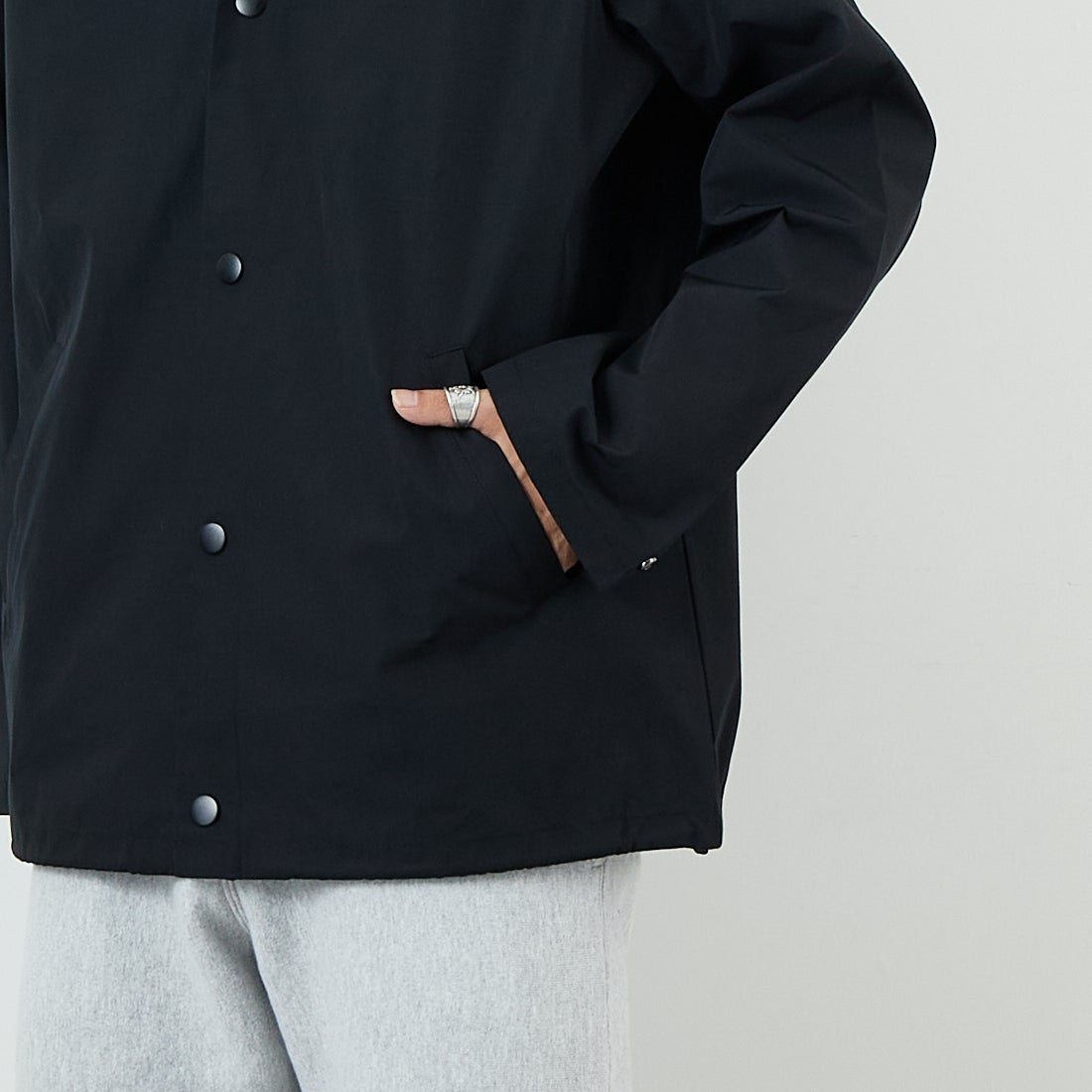 A.P.C. [アー・ペー・セー] Raymond ブルゾン [BLOUSON-RAYMOND] 99 NOIR A.P.C. [アー・ペー・セー] Raymond ブルゾン [BLOUSON-RAYMOND] 99 NOIR &&モデル身長：179cm 着用サイズ：M&&