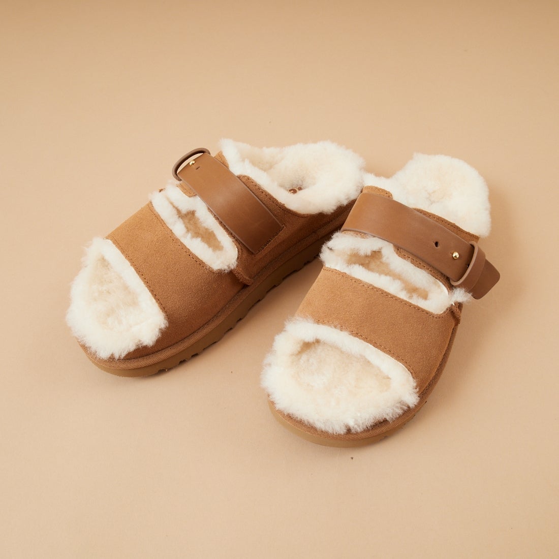 UGG [アグ] グリーンポート ストラップスライド [1167611] CHESTNUT