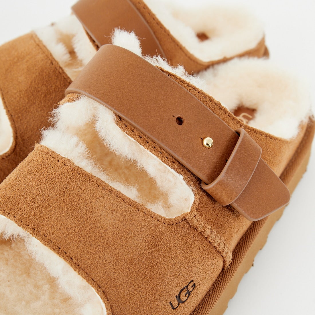 UGG [アグ] グリーンポート ストラップスライド [1167611] CHESTNUT