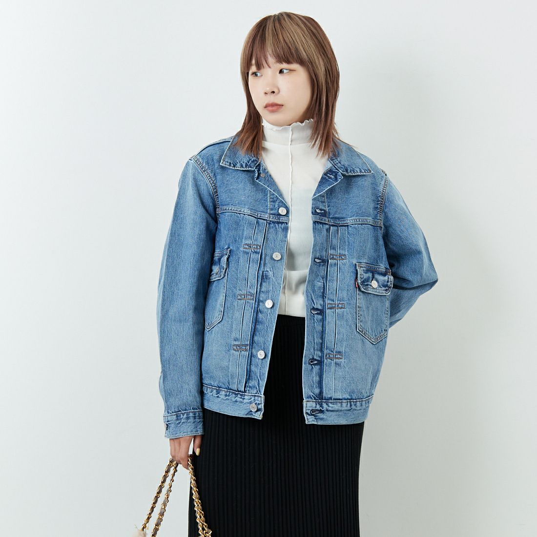 14 BLUE SK&&モデル身長：167cm 着用サイズ：S&&