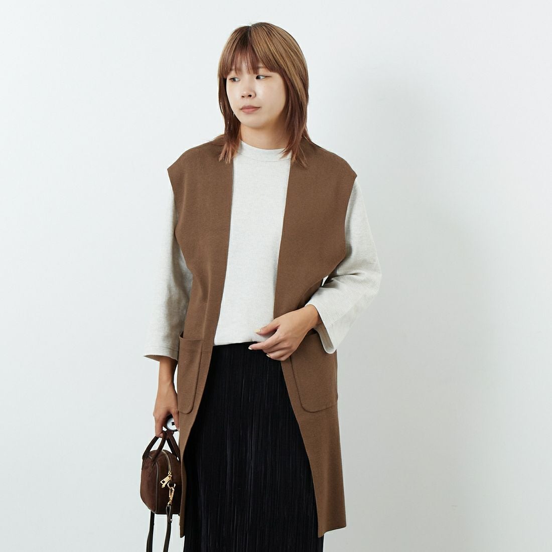 701 ﾌﾞﾗｳﾝ&&モデル身長：167cm 着用サイズ：F&&