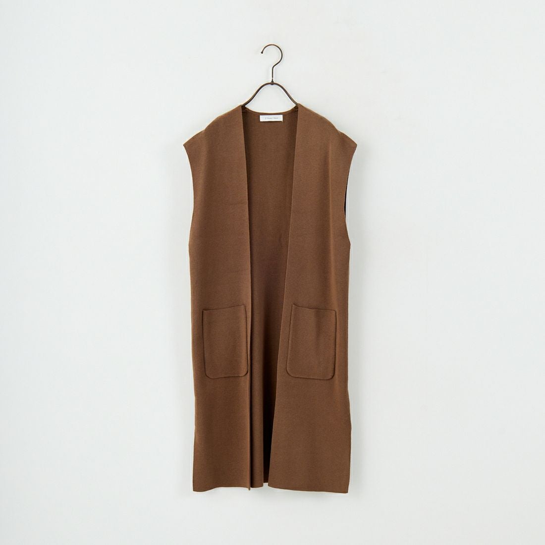 Jf Ready Made [ジェイエフレディメイド] 総針編み 前開きベスト [3105204] 701 ﾌﾞﾗｳﾝ