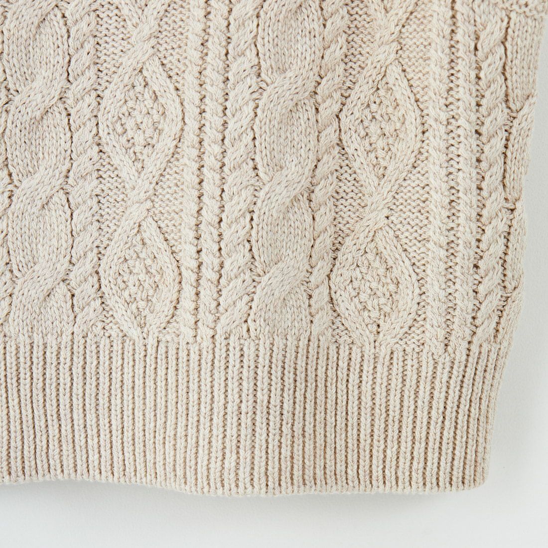 Jf Ready Made [ジェイエフレディメイド] 2WAYケーブルニットベスト [3105201] 711 Lﾍﾞｰｼﾞ