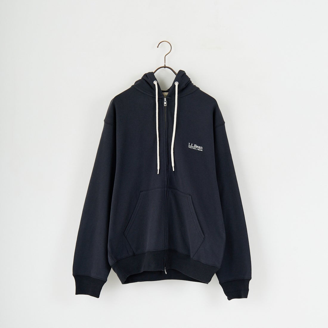 L.L.BEAN [エルエルビーン] PORTAGE フルジップフーデッドスウェット [5475-1035] 48 DK.CHAR