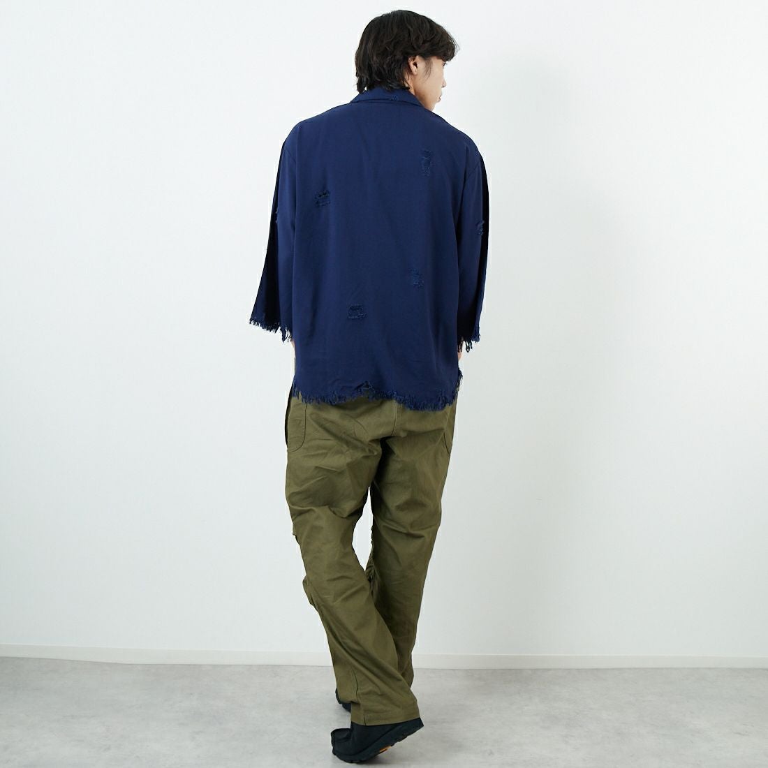 A VONTADE [アボンタージ] ファティーグトラウザーズ [VTD-0485-PT2] 1 OLIVE &&モデル身長：179cm 着用サイズ：L&&