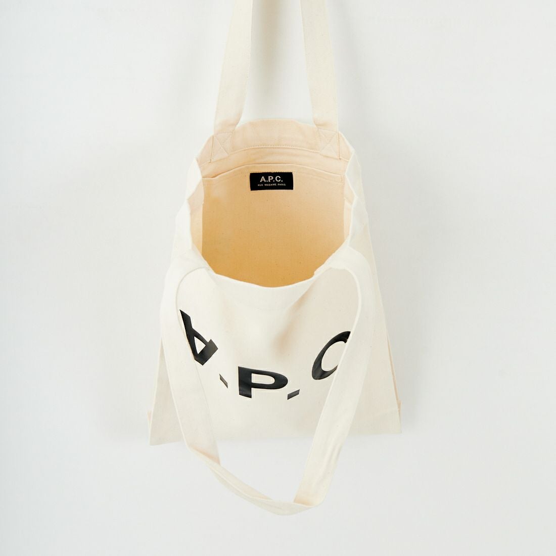 A.P.C. [アー・ペー・セー] LAURE デニムトートバッグ [TOTE-LAURE-BLACK-LOG] 91 ECRU